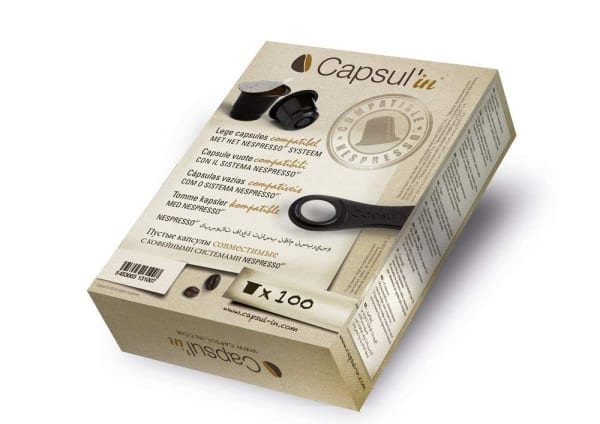 Capsul'in 100 Empty Capsules for Nespresso Machines