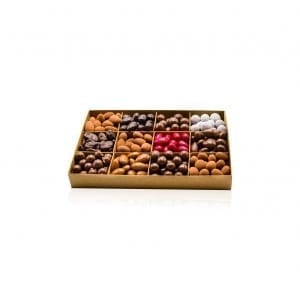 Tasting box with 12 compartments 800g