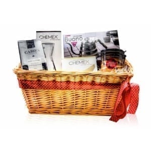 Gift hamper with chemex and coffee