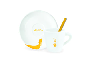 Bialetti Espresso Cup, Saucer & Stirrer Set - Venezia