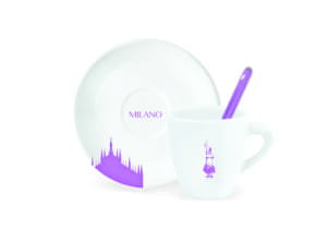Bialetti Espresso Cup, Saucer & Stirrer Set - Milano