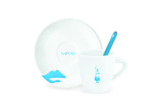 Bialetti Espresso Cup, Saucer & Stirrer Set - Napoli