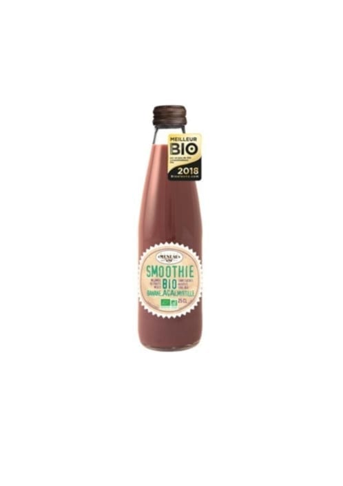 Meneau Organic Smoothie Banana - Acai - Blueberry 25cl
