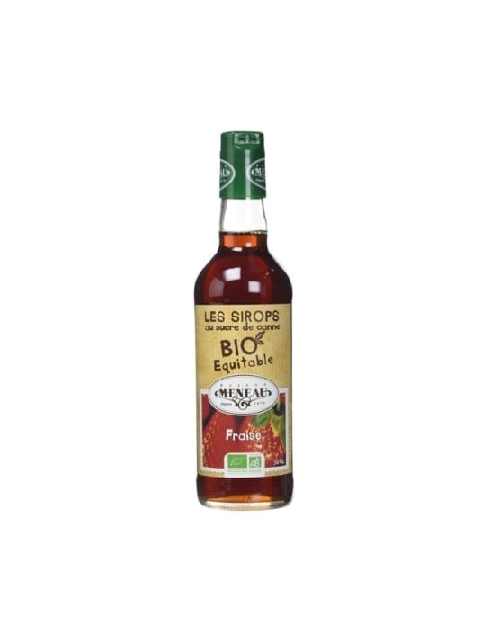 Meneau Organic and fair-for-life Strawberry Syrup 50cl