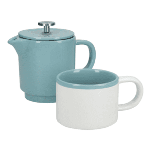 La Cafetière Barcelona Ceramic Gift Boxed - Retro Blue 400ml - Image 2