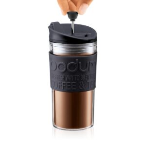 Bodum Travel Press Transpar 12Oz Black - 0.35L - Image 3