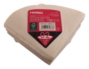 Hario V60 Paper Filter 02 Dripper 100 Sheets - Bleached (Eu)