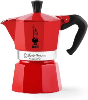 Bialetti Moka ExpressCoffee Maker Red - 1 Cup