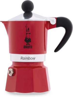 Bialetti Rainbow Coffee Maker Red - 1 Cup