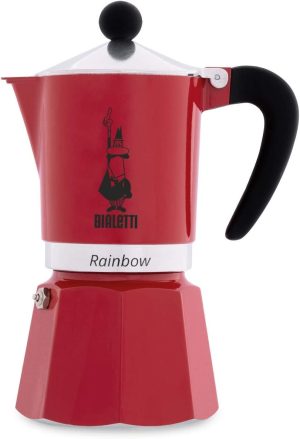 Bialetti Rainbow Coffee Makers Red - 3 Cups