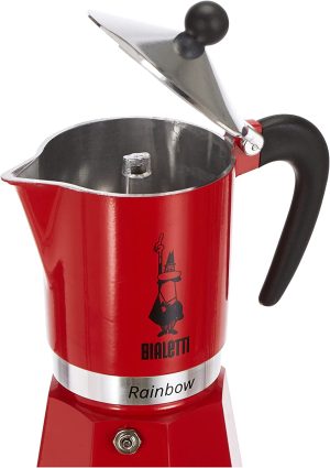 Bialetti Rainbow Coffee Makers Red - 6 Cups - Image 3