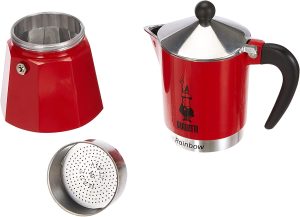 Bialetti Rainbow Coffee Makers Red - 6 Cups - Image 4
