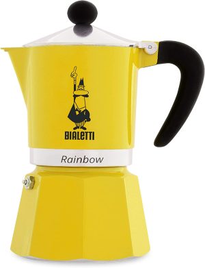 Bialetti Rainbow Coffee Makers Yellow - 3 Cups