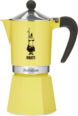 Bialetti Rainbow Coffee Makers Yellow - 6 Cups - Image 2