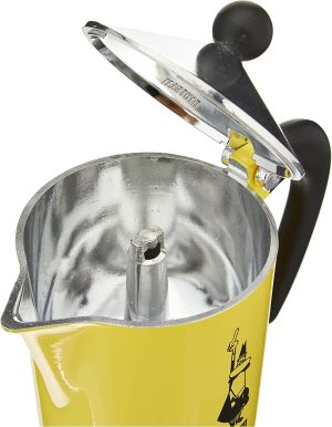 Bialetti Rainbow Coffee Makers Yellow - 6 Cups - Image 4
