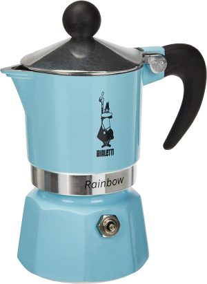Bialetti Rainbow Coffee Maker Light Blue - 1 Cup