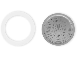 Bialetti 1 Gasket + 1 Filter For La Mokina