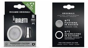 Bialetti 1 Gasket + 1 Filter Plate for Venus, Kitty, Mussa - 4 Cups - Image 2