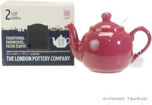 London Pottery Farmhouse Teapot Pink -2 Cups - Image 2